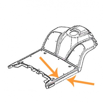 New Black Side Skirt For A Strider ST5D Mobility Scooter