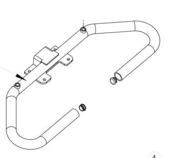 New Handlebar For An Excel Roadster DX8 Deluxe Mobility Scooter