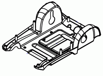 New Rear Body Cover For A Heartway HW009 Folding Twin Scooter