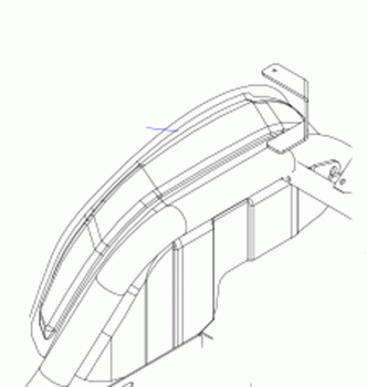 New Rear Shroud Faring For A Heartway Royale Aviator PF7 Scooter