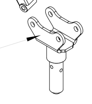 New Tiller Fixing Bracket For An Excel Roadster DX8 Deluxe Mobility Scooter