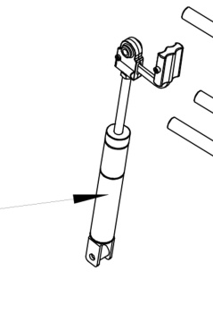 New Tiller Positioner Gas Strut For An Excel Roadster DX8 Deluxe Mobility Scooter