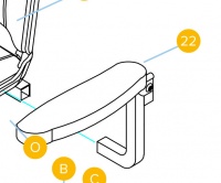 New Left Armrest For A Drive Medical Explorer MS010 Mobility Scooter