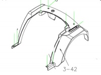 New Rear Faring Shroud Drive Viper ML4SB Panther Mobility Scooter