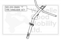 New Handle Steering Column Stem Drive Prism Phoenix 4-Wheel Scooter