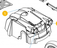 New Rear Shroud With Lights Drive Easy Rider Maverick Mobility Scooter